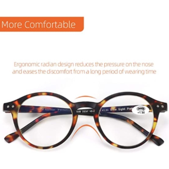 Unisex Glasses Computer Anti Eyestrain - Picture 3 of 7